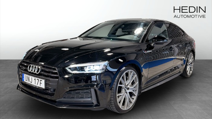 A5 SPORTBACK 2.0 TFSI Quattro S-Line / Värmare / Audi Sport / Svart Optik