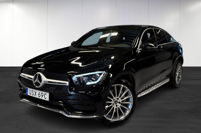 220 d Coupé 4M 9G | AMG | Burmester | Drag | Navi | Läder |